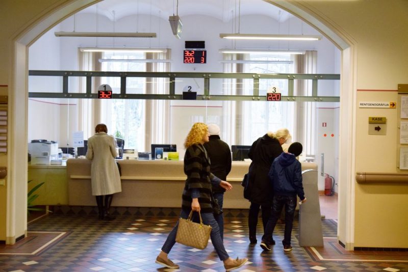 
Reģistratūra Rīgas 1.slimnīcā. Ilustratīvs attēls.
