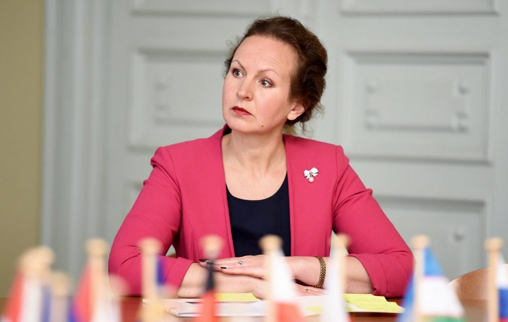 
Новый министр здравоохранения Латвии Лига Менгельсоне 
