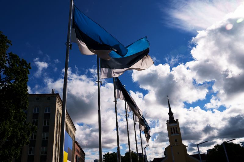 
Igaunijas karogi Tallinā.
