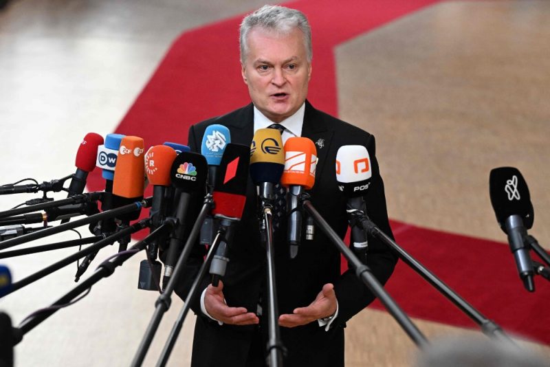 
Lietuvas prezidents Gitans Nausēda.
