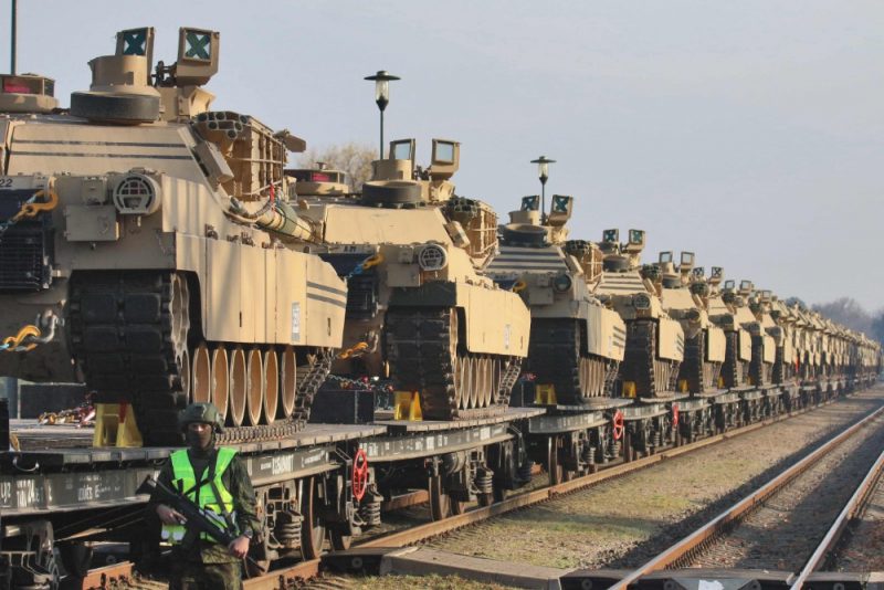 
Ilustratīvs foto. “Abrams” tanki.
