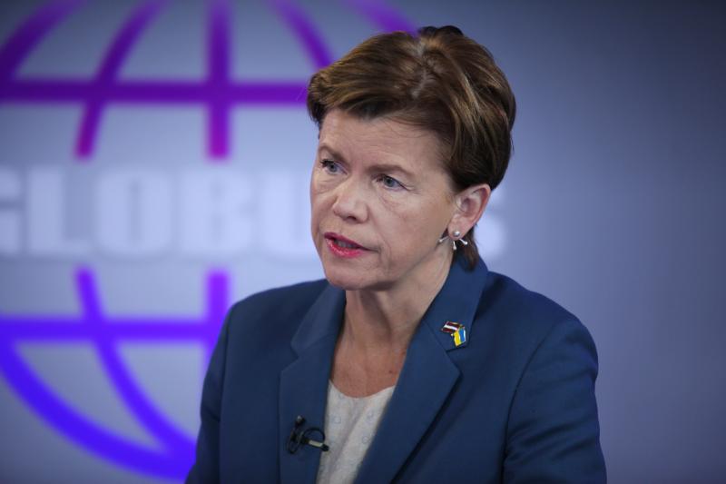 
Ārlietu ministre Baiba Braže.
