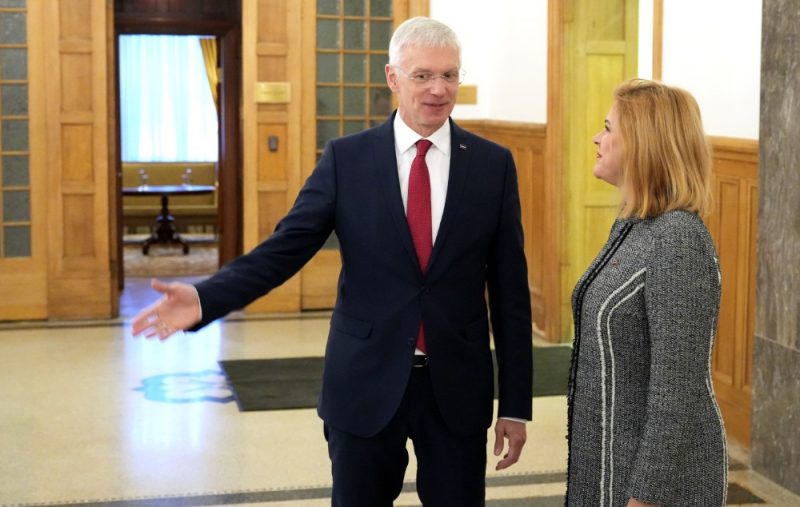 
Krišjānis Kariņš un Evika Siliņa.
