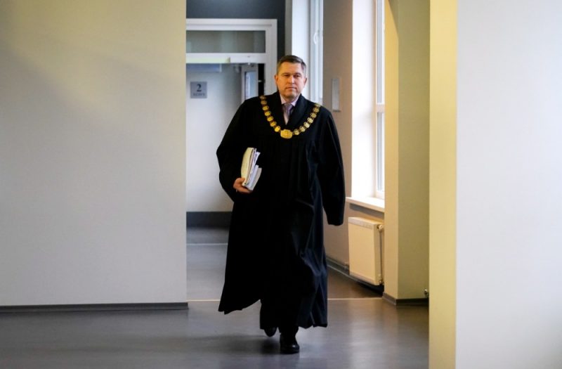 
Ilustrativs foto. Rīgas pilsētas tiesas tiesnesis Erlens Ernstsons Rīgas pilsētas tiesā.
