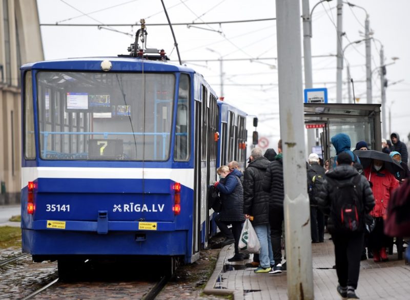 
Sabiedriskais transports Rīgā.
