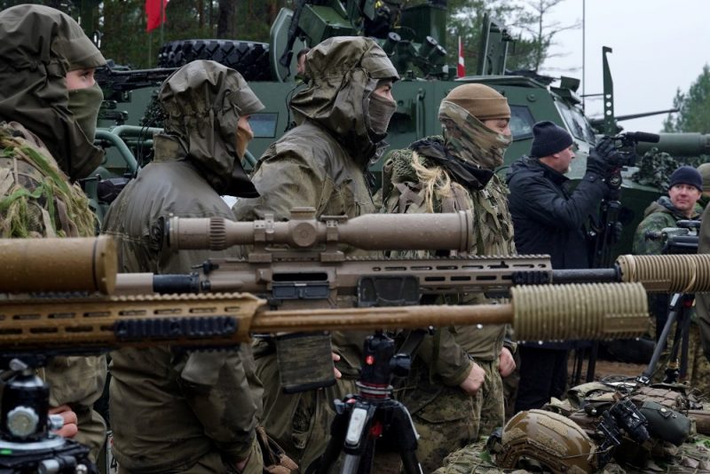 
NATO karavīri Latvijā.
