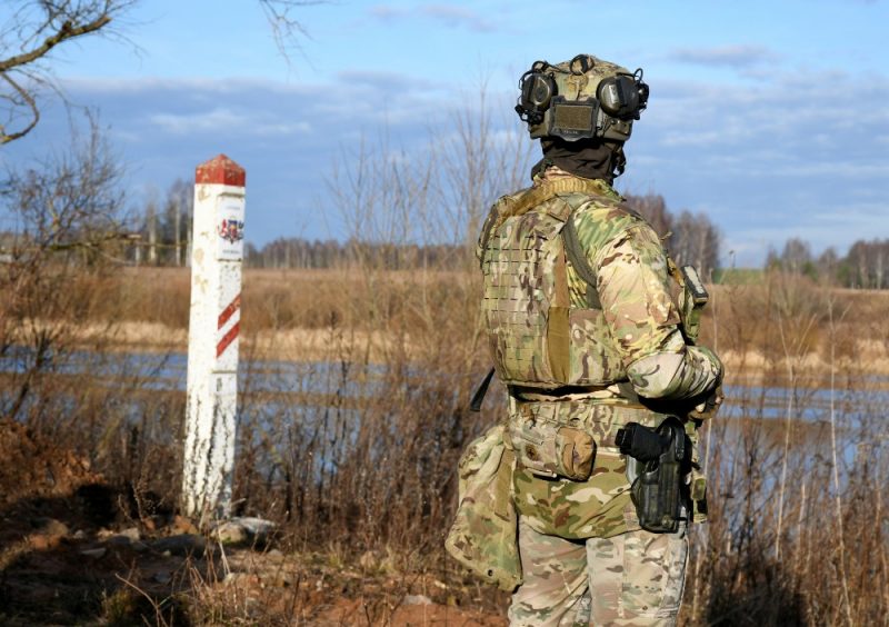 
Latvijas-Baltkrievijas robeža Kaplavas pagastā.
