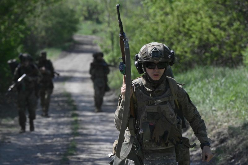 
Ukrainas armijas karavīri.
