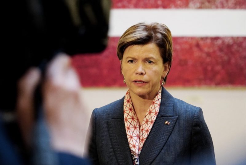 
Министр обороны Латвии Байба Брраже
