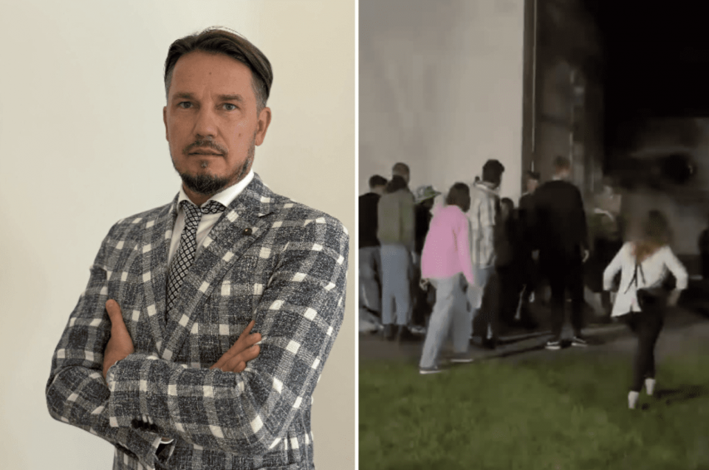 
Pa kreisi – zvērināts advokāts Jānis Dzanuškāns.
